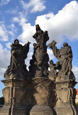 Prag charles Köprüsü'nde heykel