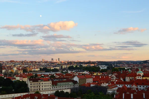 Прага вид с воздуха — стоковое фото