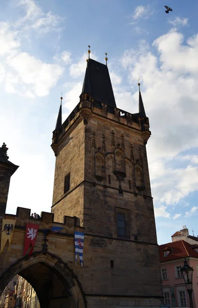 Torre da ponte Charles — Fotografia de Stock