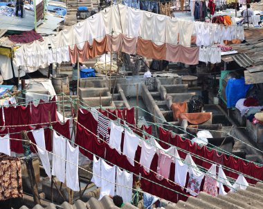 açık hava Çamaşırhane, mumbai, Hindistan
