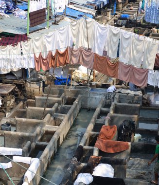 açık hava Çamaşırhane, mumbai, Hindistan