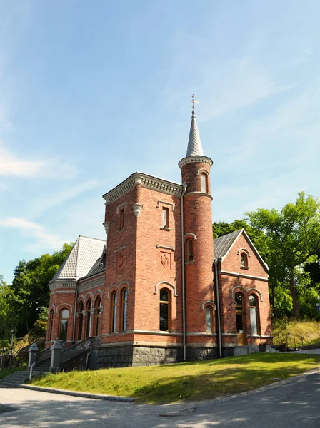 Ziegelburg auf der Insel Kastellholmen — Stockfoto