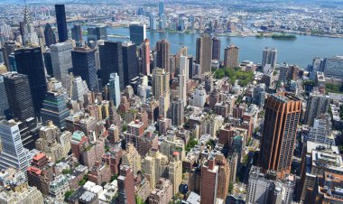 New york şehri kuş bakışı