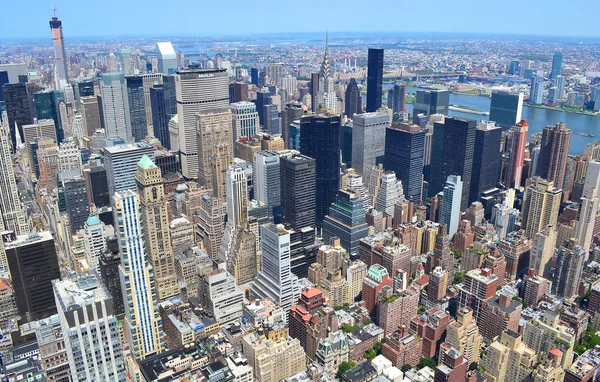 Vista a volo d'uccello di New York — Foto Stock