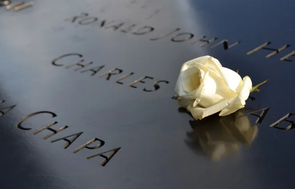 Memorial at Ground Zero in NYC — Stock Photo, Image