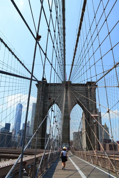 Brooklyn Köprüsü, New York — Stok fotoğraf