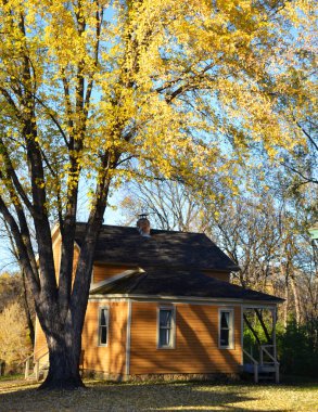 Shakopee 'deki Minnesota Nehri Miras Parkı' nın eski evleri