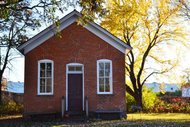 Shakopee 'deki Minnesota Nehri Miras Parkı' nın eski evleri