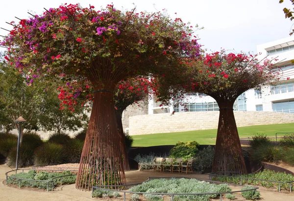 Parques Dentro Del Museo Getty Los Ángeles — Foto de Stock