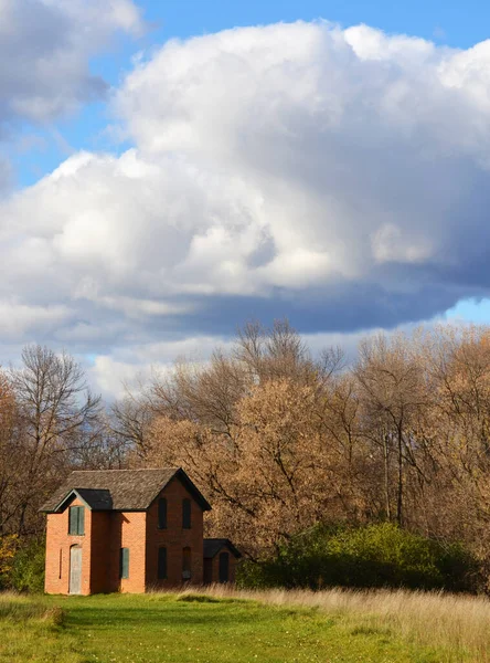 Alte Häuser Der Landung Minnesota River Heritage Park Shakopee — Stockfoto