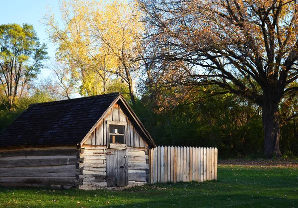 Casas Antigas Desembarque Minnesota River Heritage Park Shakopee — Fotografia de Stock