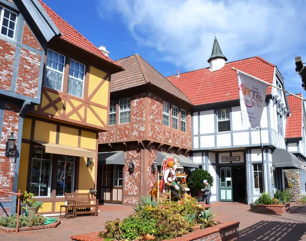 Solvang Kalifornien Usa Oktober 2021 Schöne Häuser Und Straßen Der — Stockfoto