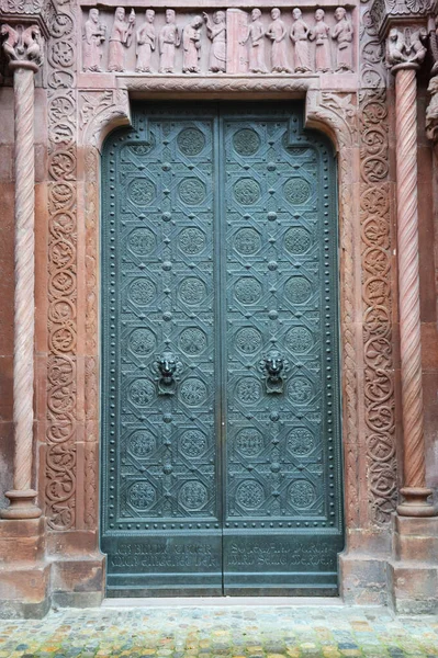 Doors Basel Minster Cathedral Basel Switzerland — Stock Photo, Image
