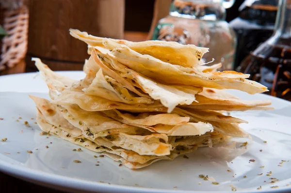 Fried potatoes in a plate — Stock Photo, Image