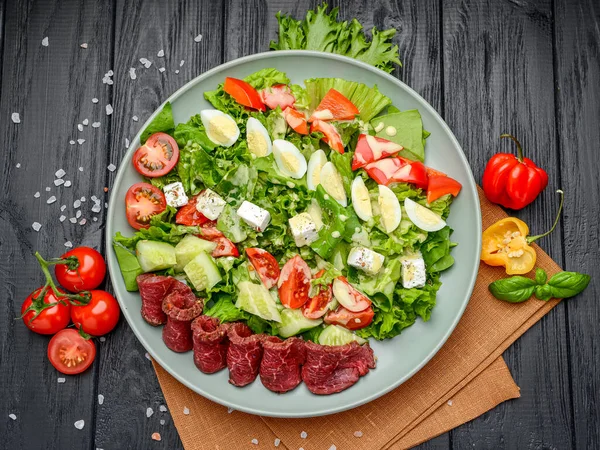Vitello Tonnato Salat Mit Kalbscarpaccio Restaurant — Stockfoto