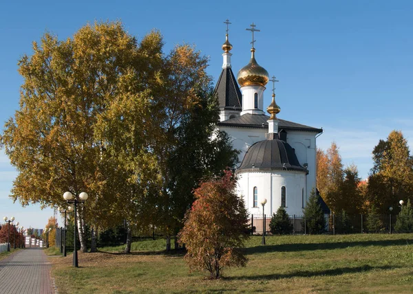 Chiesa Onore Tutti Santi Nefteyugansk Siberia Occidentale Russia — Foto Stock