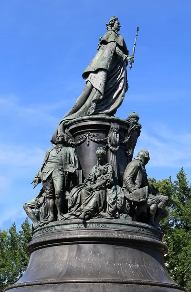Monumento Catalina Grande San Petersburgo Rusia — Foto de Stock