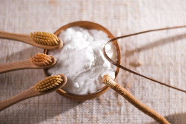 sıfır atık bambu diş fırçası. Yüksek kalite fotoğraf 