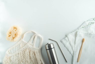 Plastiksiz fotokopi alanı ile sıfır atık yaşam için ayarlandı. Yüksek kalite fotoğraf