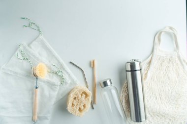 Plastiksiz fotokopi alanı ile sıfır atık yaşam için ayarlandı. Yüksek kalite fotoğraf