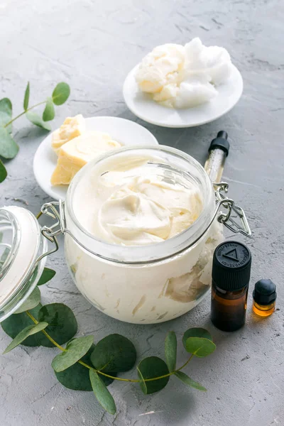 Ready Made Body Butter Moisturize Skin Glass Jar High Quality — Stock Photo, Image