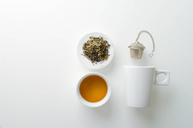 Tek kullanımlık çay poşetlerinden vazgeçme konsepti. Yüksek kalite fotoğraf