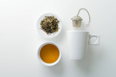 Tek kullanımlık çay poşetlerinden vazgeçme konsepti. Yüksek kalite fotoğraf