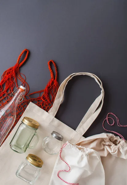 Plastiksiz alışveriş için sıfır atık. Yüksek kalite fotoğraf