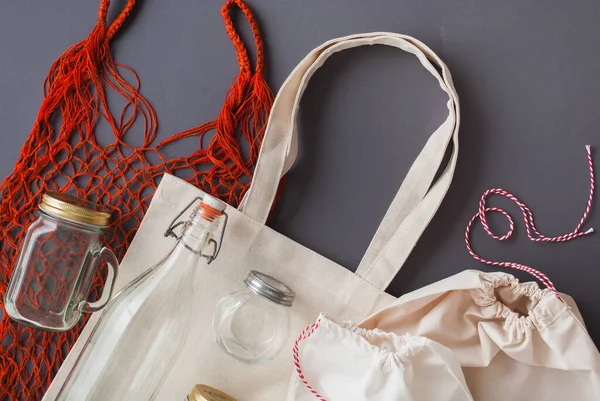 Plastiksiz alışveriş için sıfır atık. Yüksek kalite fotoğraf