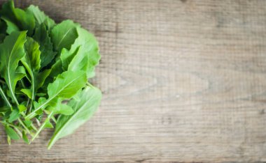 metin için yeri olan bir demet roka