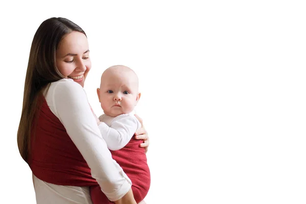 Mãe Carring Bebê Funda Foto Alta Qualidade — Fotografia de Stock