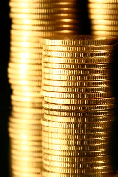 Golden coins Stock Image
