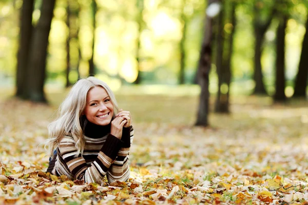 Autumn woman Royalty Free Stock Images