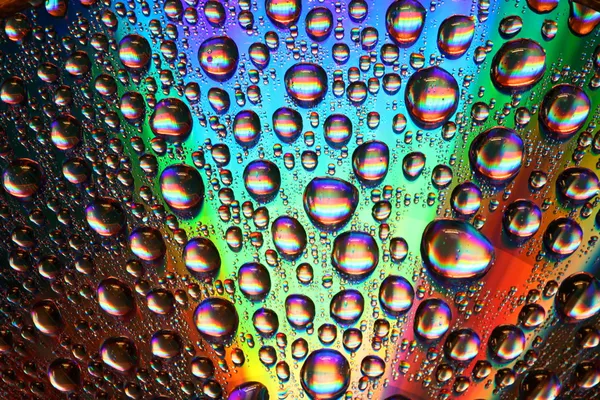 Gotas de água multicoloridas — Fotografia de Stock
