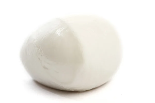 Fresh italian mozzarella on white background — Stock Photo, Image