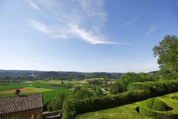 Frankrike grönt fält panorama — Stockfoto