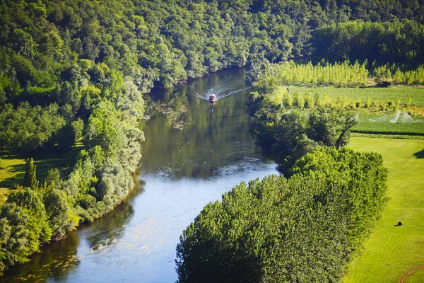 Francia campo verde panorama — Foto Stock