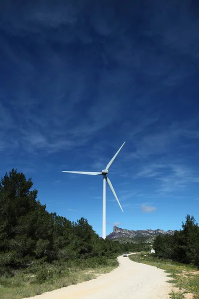 Szélerőmű turbinák, Spanyolország — Stock Fotó