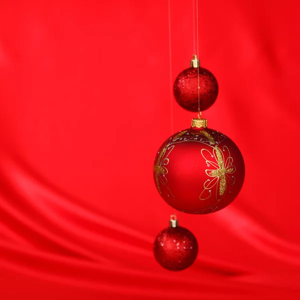 Boule de Noël rouge — Photo