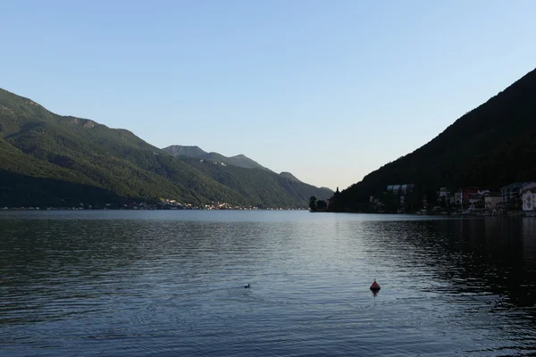 Lago lugano paisagem — Fotografia de Stock