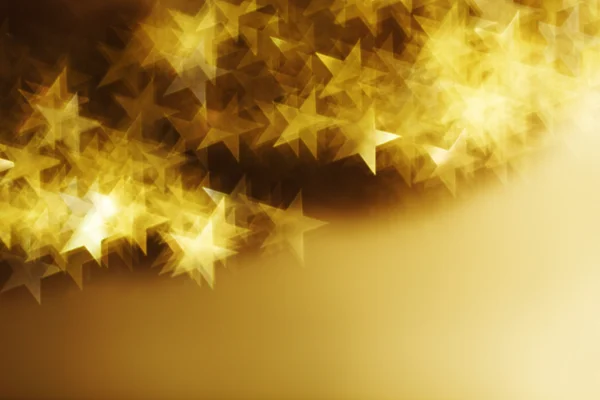 Golden star bokeh background — Stock Photo, Image