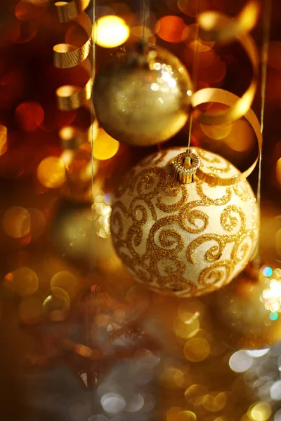 Goldene Weihnachten — Stockfoto