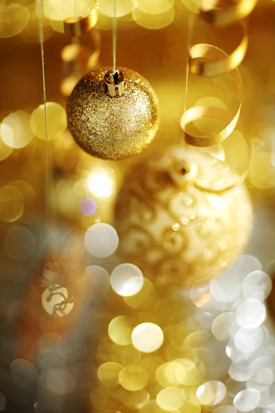 Goldene Weihnachten — Stockfoto