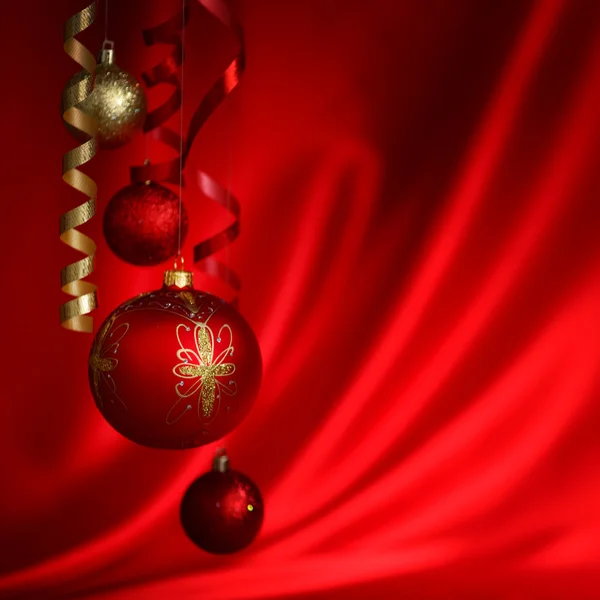 Red christmas ball — Stock Photo, Image