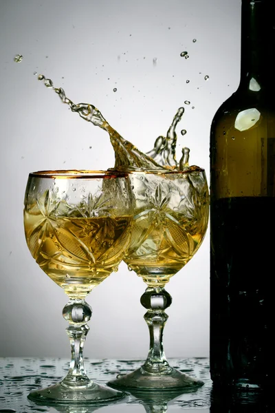 Wine splash — Stock Photo, Image