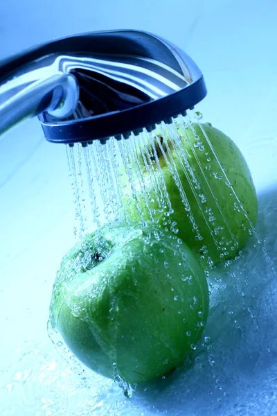 Apple wassen — Stockfoto