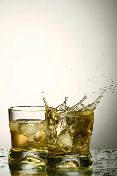 Whiskey splash — Stock fotografie