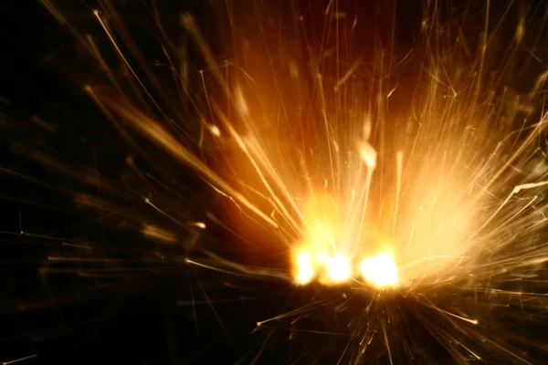 Sparkler fire — Stock Photo, Image