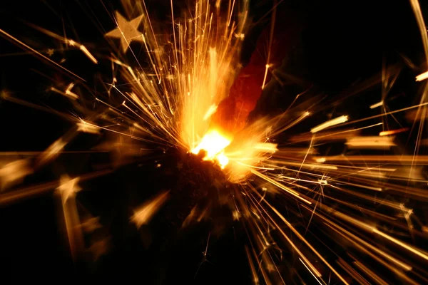 Sparkler fire — Stock Photo, Image