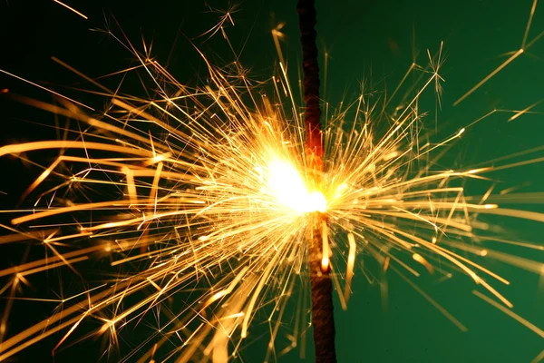 Kerstmis sparkler — Stockfoto